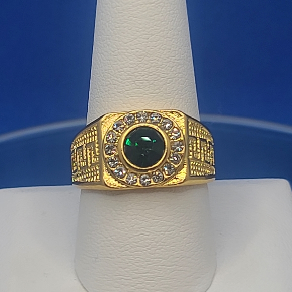 NEW Men's Green Diamond Ring Size 10 - Picture 8 of 8